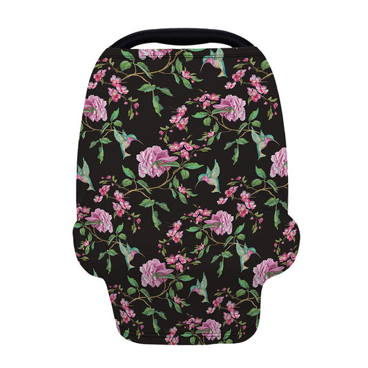 Vintage Floral Hummingbird Print Baby Seat Cover