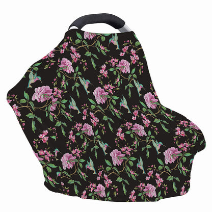 Vintage Floral Hummingbird Print Baby Seat Cover