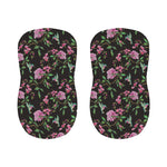 Vintage Floral Hummingbird Print Bar Stool Covers