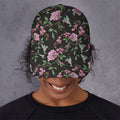 Vintage Floral Hummingbird Print Baseball Cap