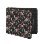Vintage Floral Hummingbird Print Bifold Wallet