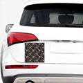 Vintage Floral Hummingbird Print Car Sticker