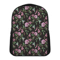 Vintage Floral Hummingbird Print Casual Backpack