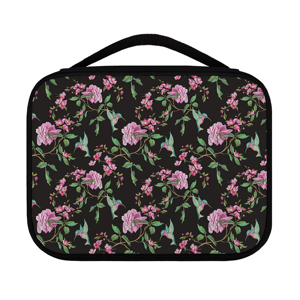 Vintage Floral Hummingbird Print Classic Bible Case