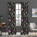 Vintage Floral Hummingbird Print Curtain