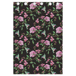 Vintage Floral Hummingbird Print Curtain