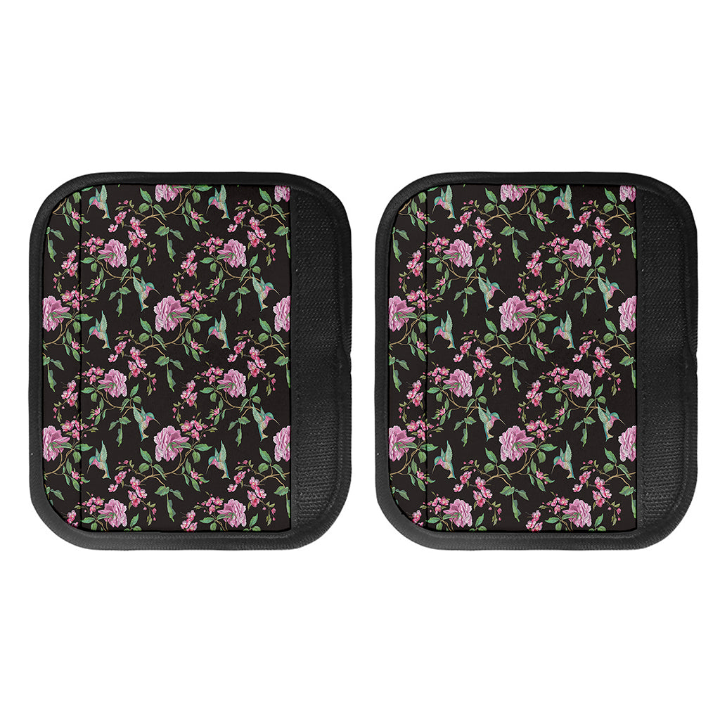 Vintage Floral Hummingbird Print Handle Covers