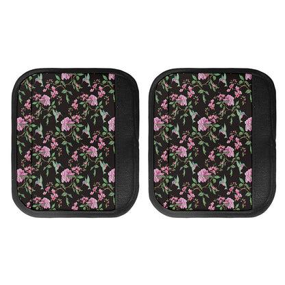 Vintage Floral Hummingbird Print Handle Covers
