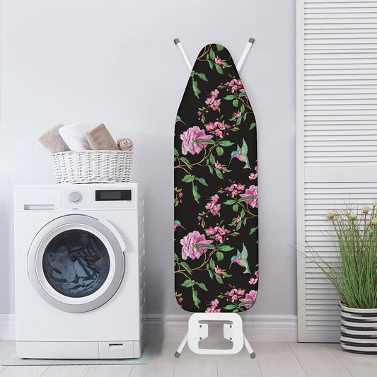Vintage Floral Hummingbird Print Ironing Board Cover