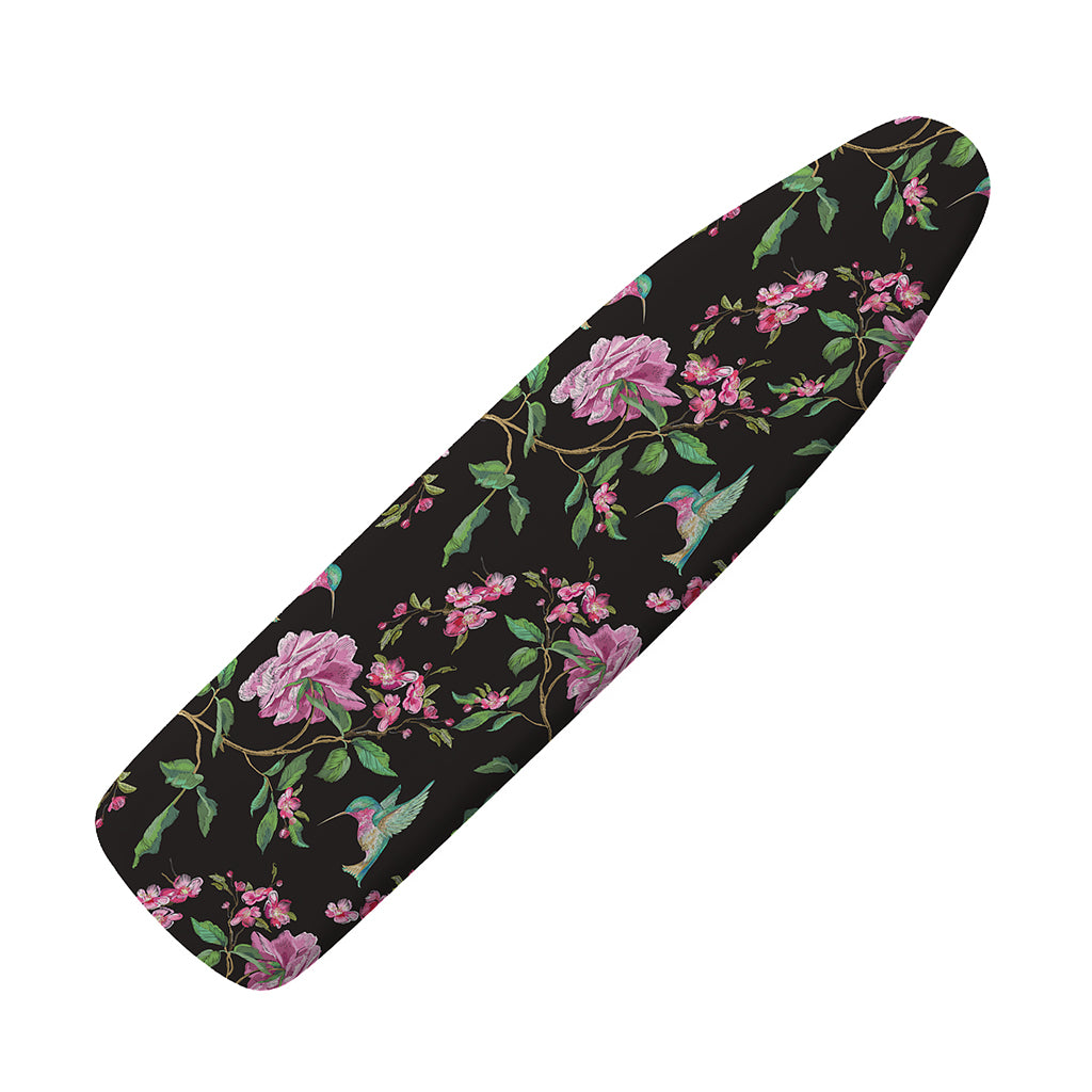 Vintage Floral Hummingbird Print Ironing Board Cover