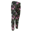 Vintage Floral Hummingbird Print Men's Compression Pants