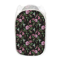 Vintage Floral Hummingbird Print Mesh Laundry Hamper