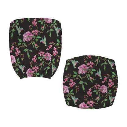 Vintage Floral Hummingbird Print Office Chair Cover