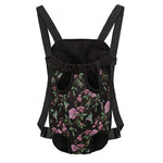 Vintage Floral Hummingbird Print Pet Carrier Backpack