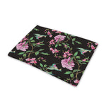 Vintage Floral Hummingbird Print Pet Cooling Mat Cover