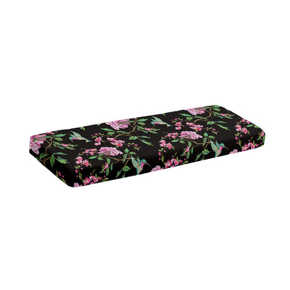 Vintage Floral Hummingbird Print Piano Keyboard Cover