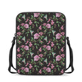 Vintage Floral Hummingbird Print Rectangular Crossbody Bag