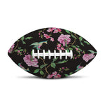 Vintage Floral Hummingbird Print Rugby Ball