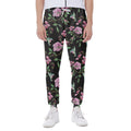 Vintage Floral Hummingbird Print Joggers