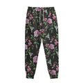Vintage Floral Hummingbird Print Sweatpants
