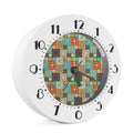 Vintage Floral Patchwork Pattern Print Alarm Clock