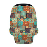 Vintage Floral Patchwork Pattern Print Baby Seat Cover