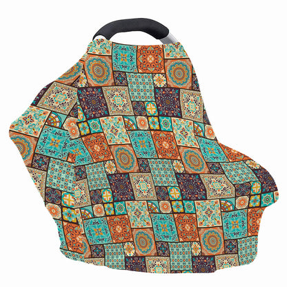 Vintage Floral Patchwork Pattern Print Baby Seat Cover