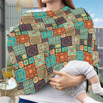 Vintage Floral Patchwork Pattern Print Baby Seat Cover