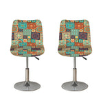 Vintage Floral Patchwork Pattern Print Bar Stool Covers