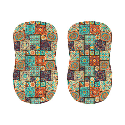 Vintage Floral Patchwork Pattern Print Bar Stool Covers