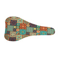 Vintage Floral Patchwork Pattern Print Bicycle Seat Cover