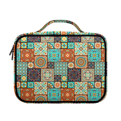 Vintage Floral Patchwork Pattern Print Briefcase Bible Bag