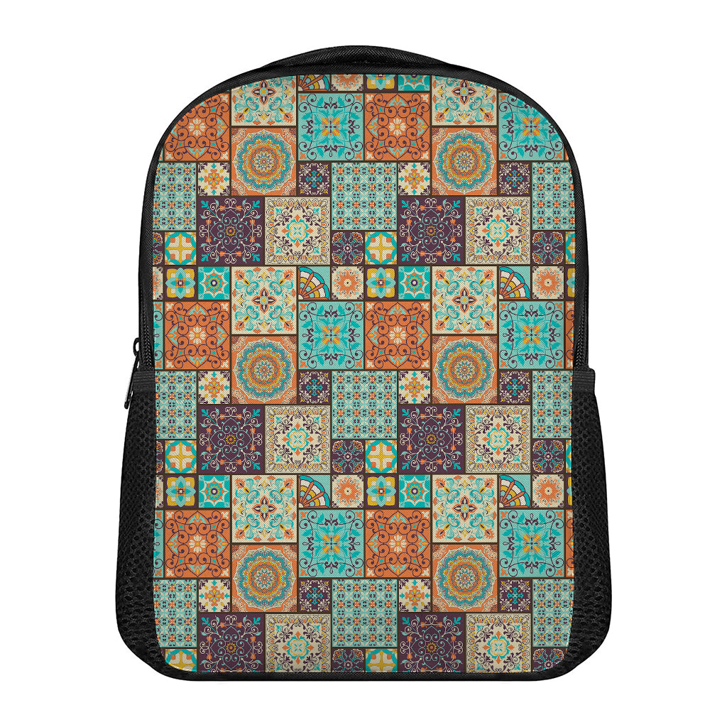 Vintage Floral Patchwork Pattern Print Casual Backpack