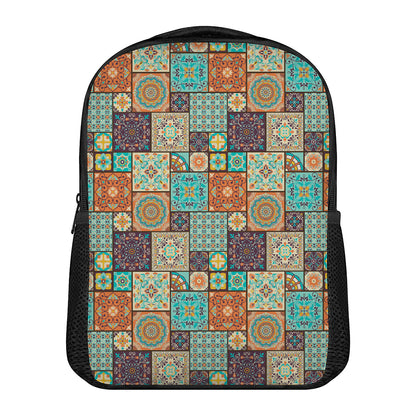 Vintage Floral Patchwork Pattern Print Casual Backpack