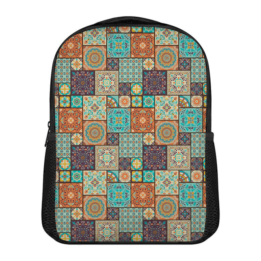 Vintage Floral Patchwork Pattern Print Casual Backpack