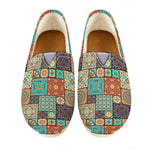 Vintage Floral Patchwork Pattern Print Casual Shoes