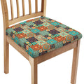 Vintage Floral Patchwork Pattern Print Chair Cushion Cover