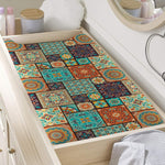 Vintage Floral Patchwork Pattern Print Changing Pad Cover