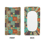 Vintage Floral Patchwork Pattern Print Changing Pad Cover
