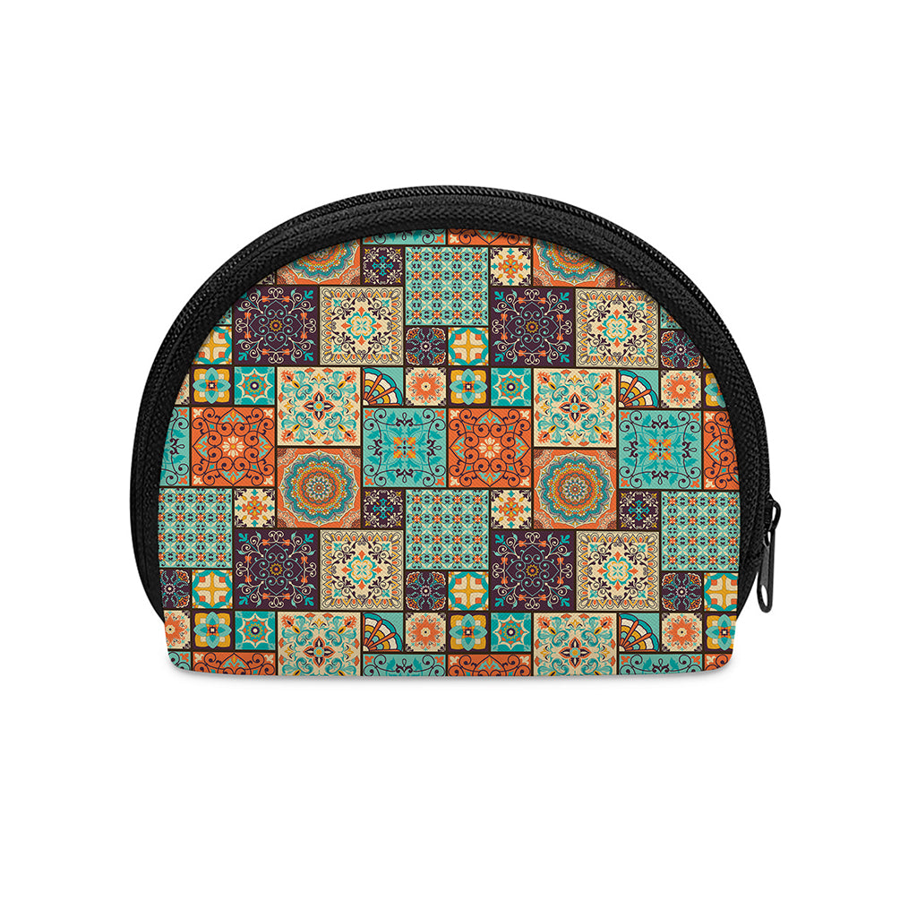 Vintage Floral Patchwork Pattern Print Coin Purse