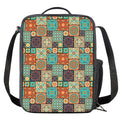Vintage Floral Patchwork Pattern Print Crossbody Lunch Bag
