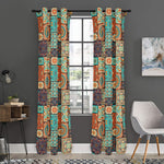 Vintage Floral Patchwork Pattern Print Curtain