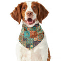 Vintage Floral Patchwork Pattern Print Dog Bandana