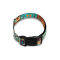 Vintage Floral Patchwork Pattern Print Dog Collar