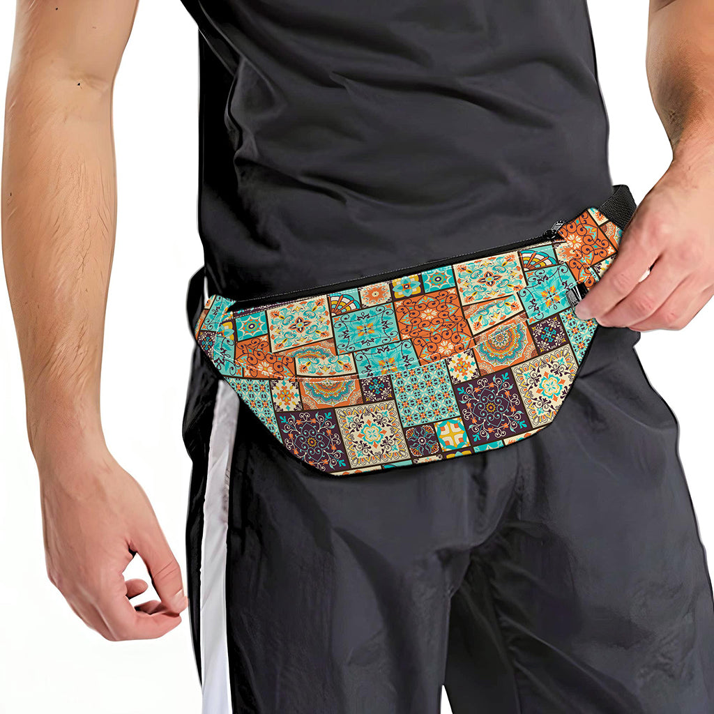 Vintage Floral Patchwork Pattern Print Fanny Pack