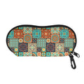 Vintage Floral Patchwork Pattern Print Glasses Case
