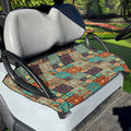 Vintage Floral Patchwork Pattern Print Golf Cart Seat Cover