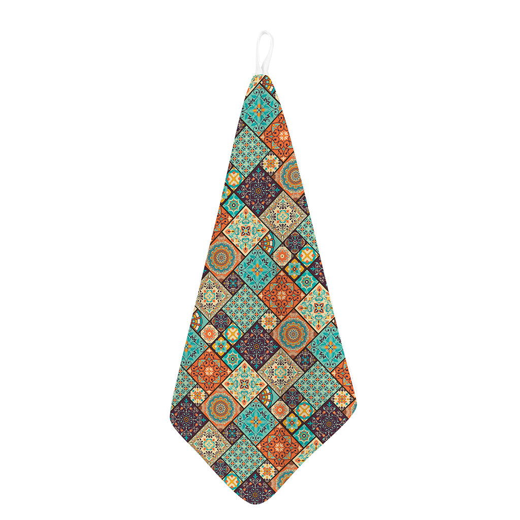 Vintage Floral Patchwork Pattern Print Hand Towel