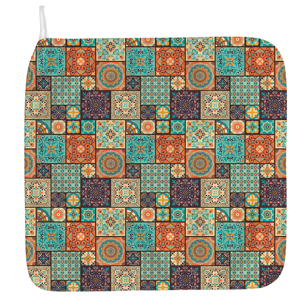 Vintage Floral Patchwork Pattern Print Hand Towel