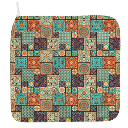 Vintage Floral Patchwork Pattern Print Hand Towel